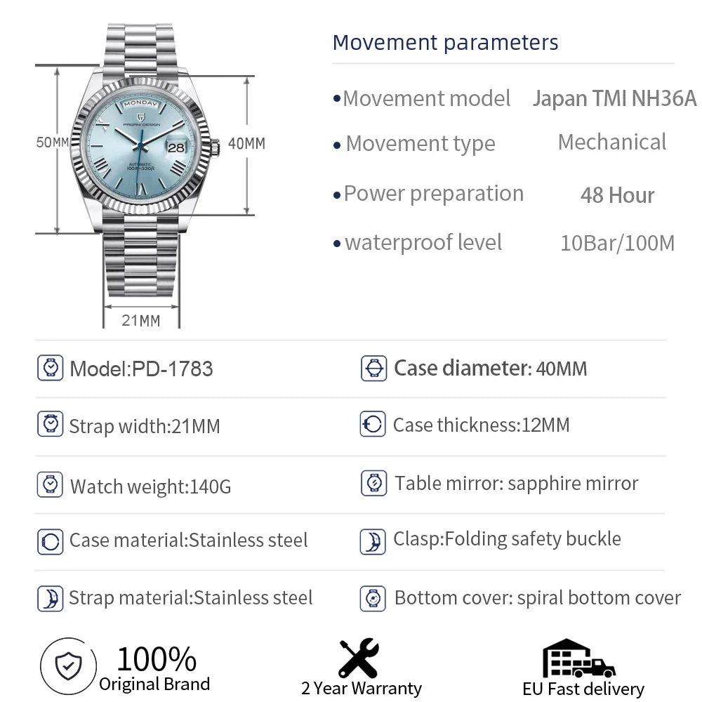 DD40 Rose Gold Automatic - Belgravia Attire